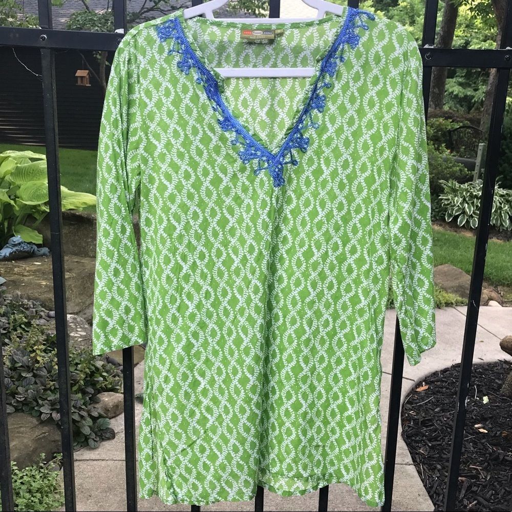 Rock Flower Paper tunic blouse w/embroidery